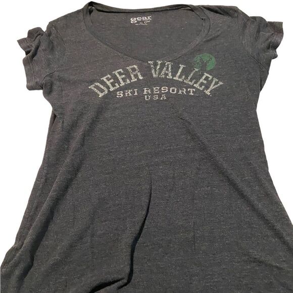 Deer Valley Ski Resort v necked tee shirt new never worn see pic size XL - Picture 1 of 1